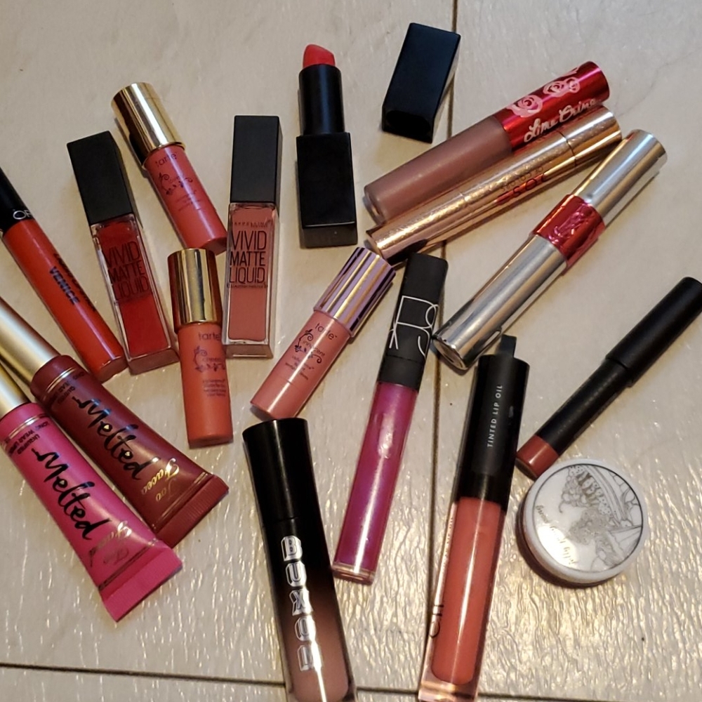 Huge high end lip bundle NARS. LIME CRIME. YSL